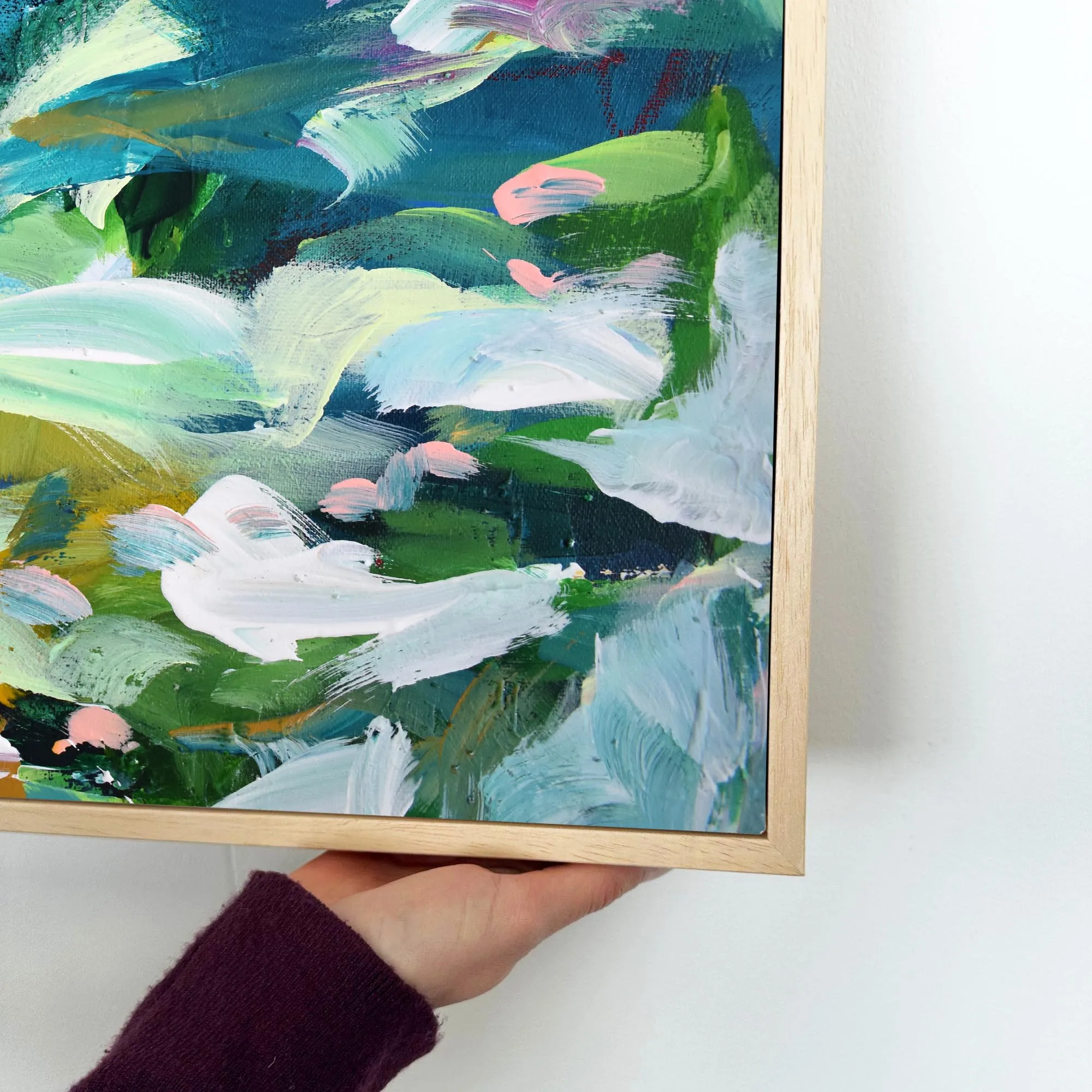 Abstract 142 Framed Canvas