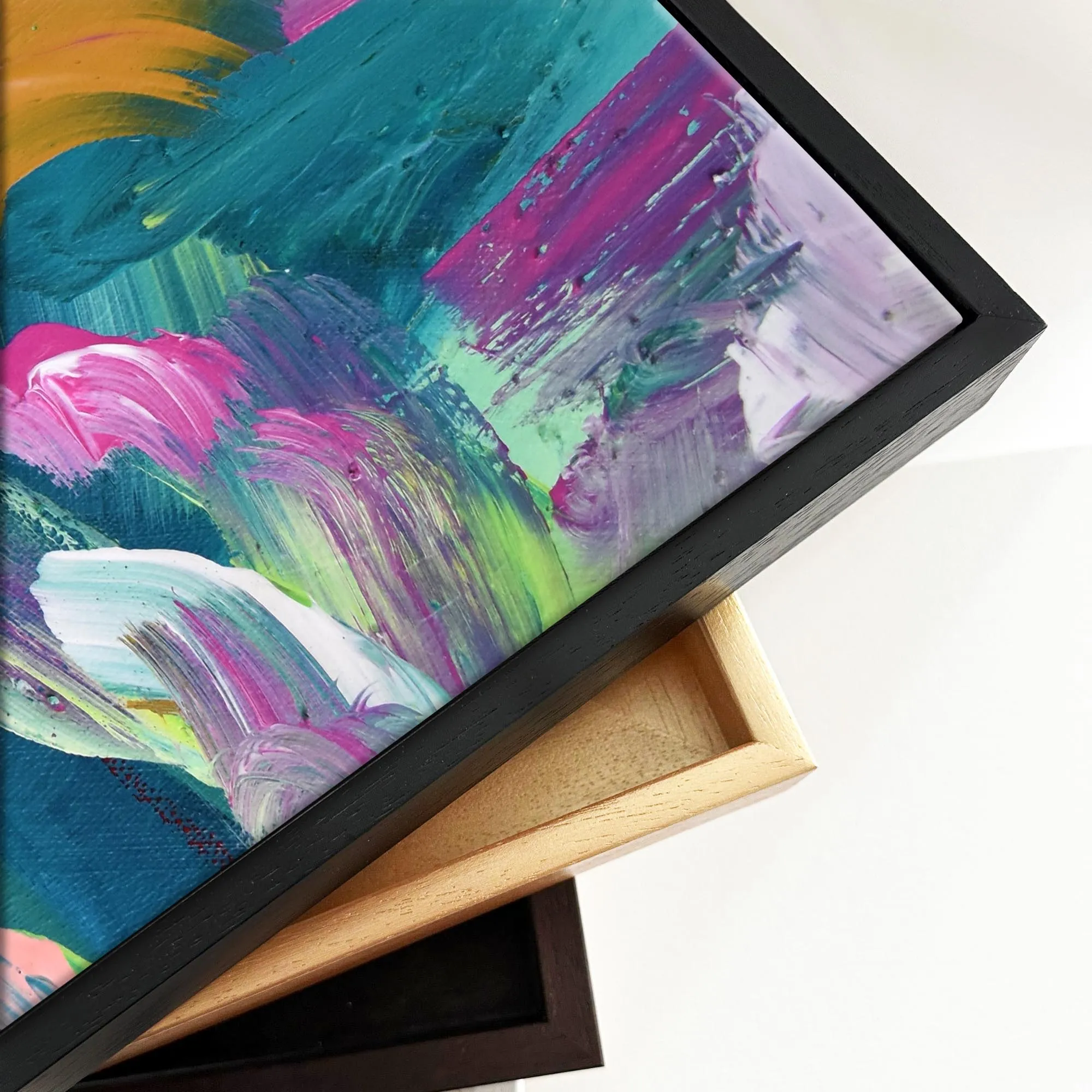 Abstract 142 Framed Canvas