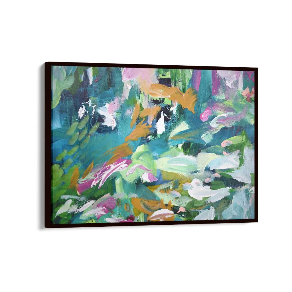 Abstract 142 Framed Canvas