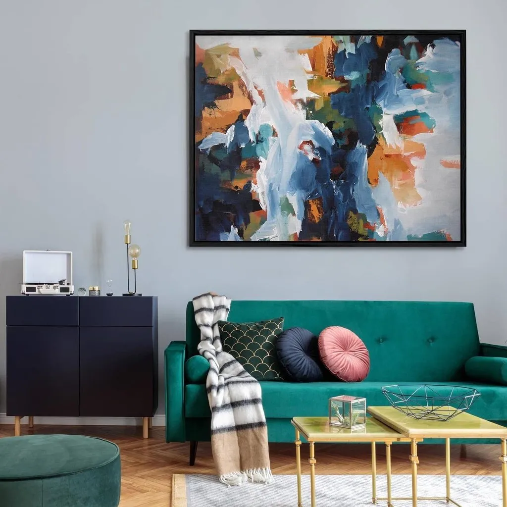 Abstract 400 Framed Canvas