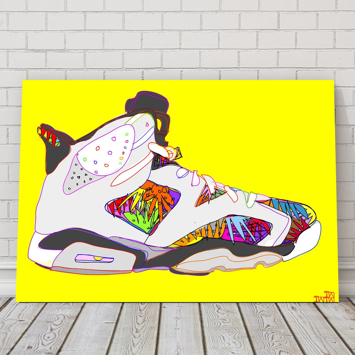 Air Jordan Shoes Wall Art
