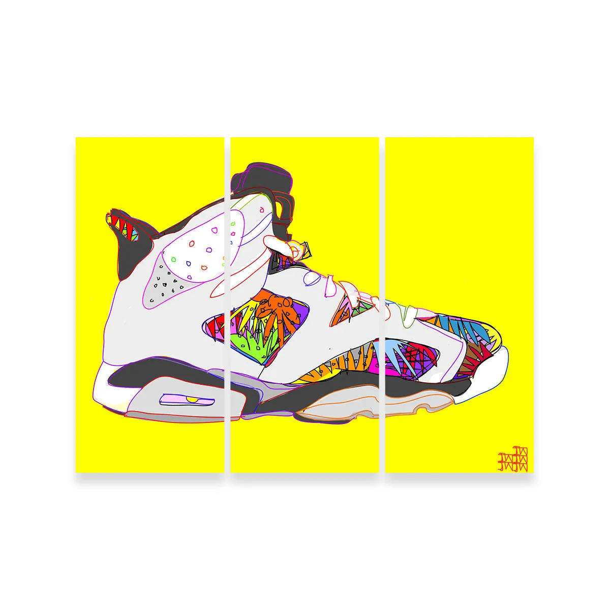 Air Jordan Shoes Wall Art