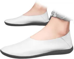 AUNTHUI Men's Leather Casual Loafers,Slip On Soft Comfortable Casual Flat Leather Shoes,Outdoor Walking Hiking Driving Shoes