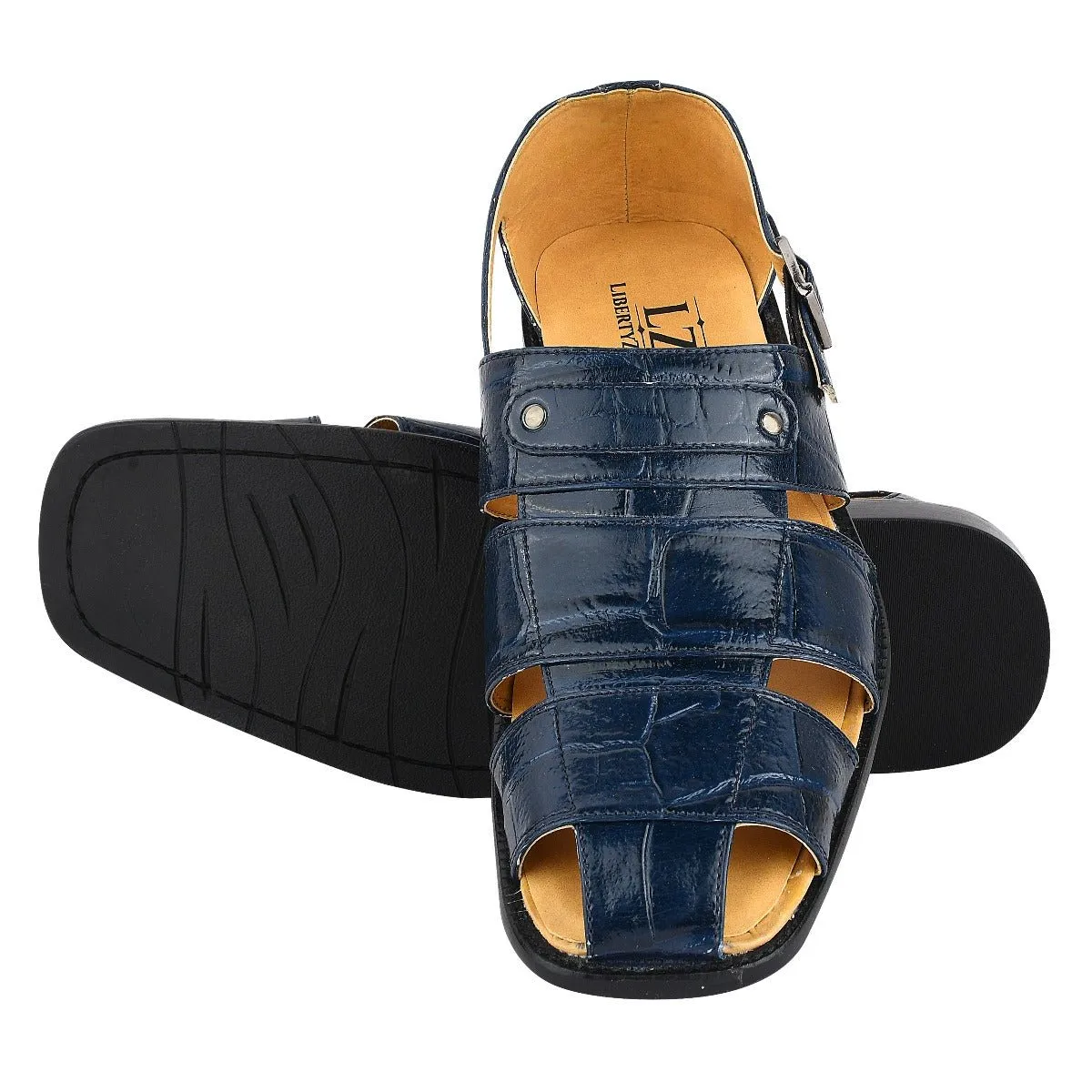 Austin Mens Leather Fisherman Sandals