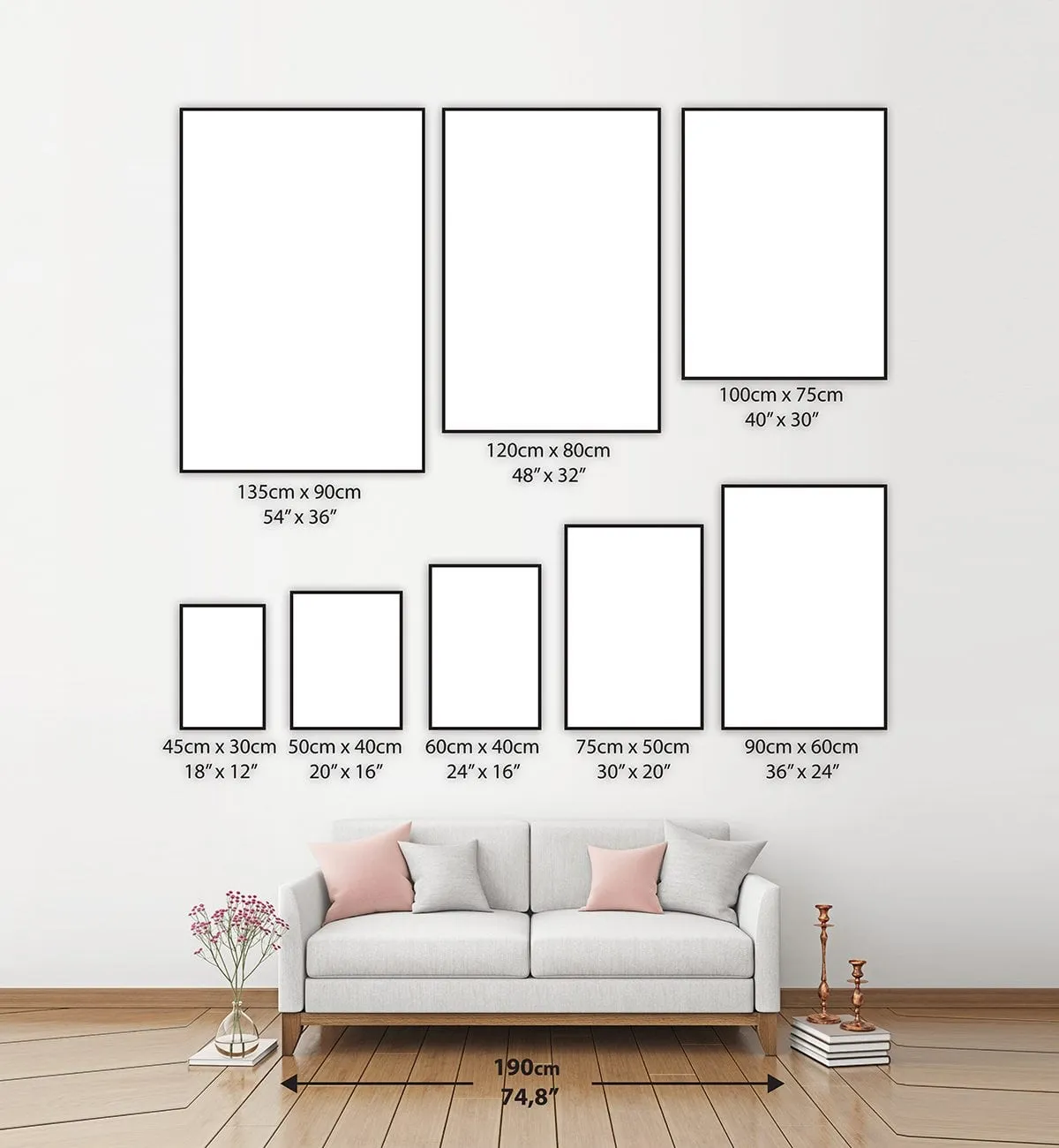 Be Kind Grey Stripe | Scandinavian Kid's Wall Art Print