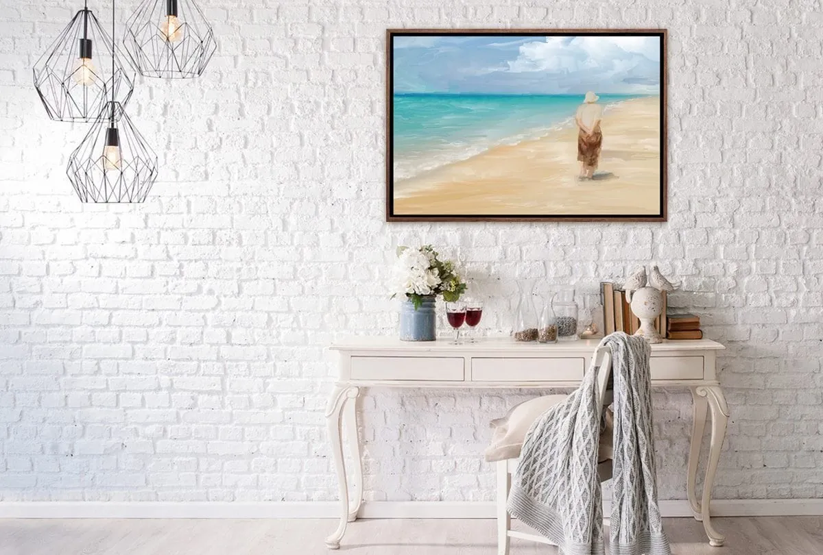 Beach Combing | Canvas Wall Art Print