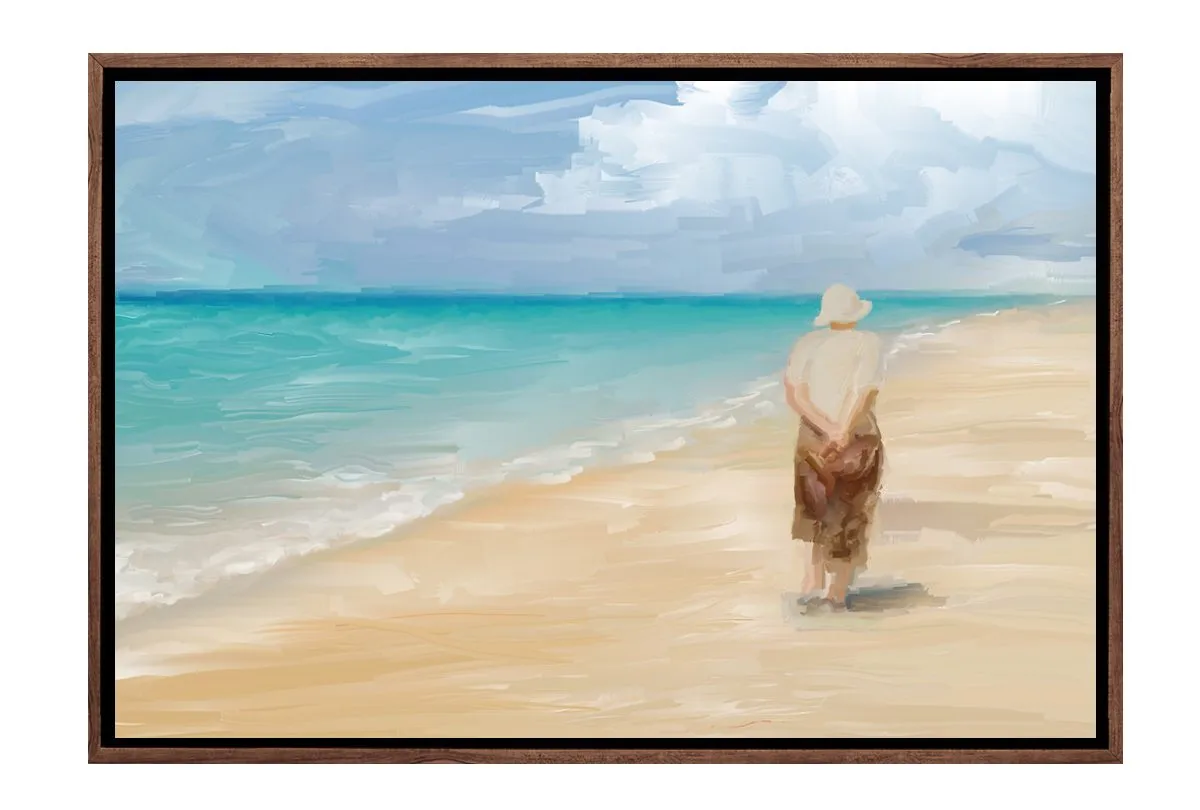 Beach Combing | Canvas Wall Art Print