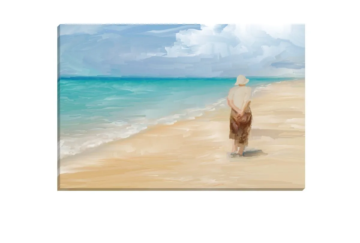 Beach Combing | Canvas Wall Art Print