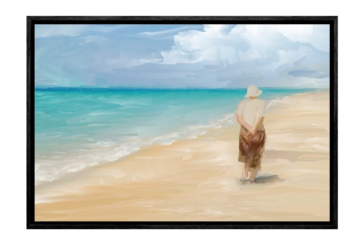 Beach Combing | Canvas Wall Art Print