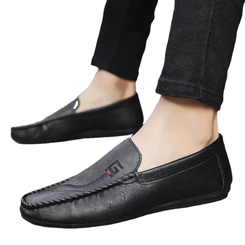 Bean shoes, young men, leisure, lazy people, soft soles, slippery driving, fun shoes, fine guys.