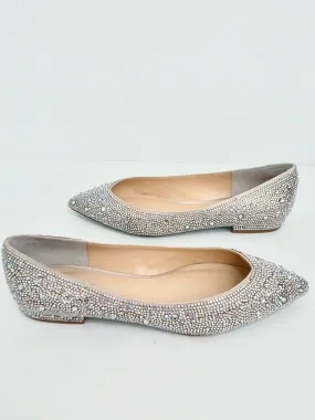 Betsey Johnson Women's Silver Flats Size 10