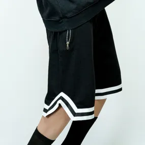 Black Basketball Shorts - Premium Cotton