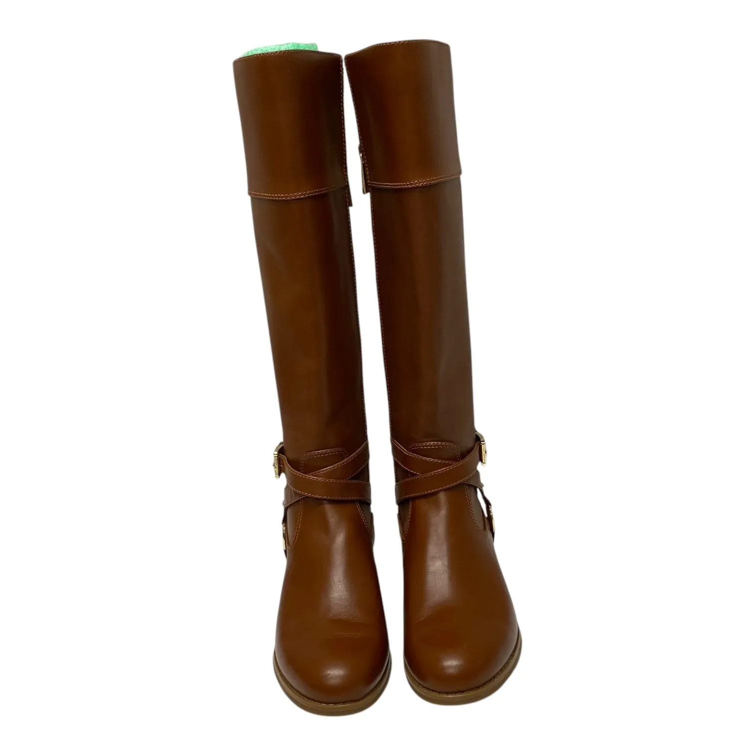 Boots Knee Heels By Michael By Michael Kors In Brown, Size:5.5