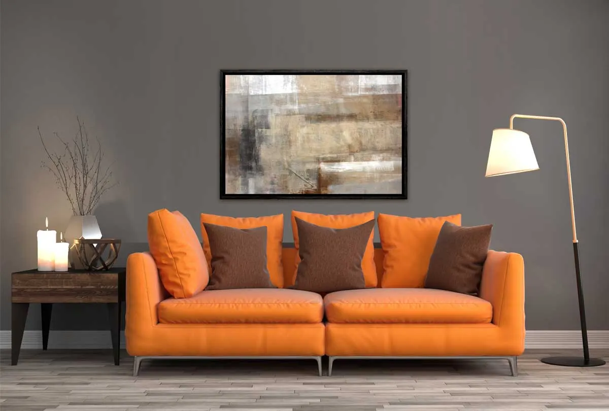Brown Abstract | Canvas Wall Art Print