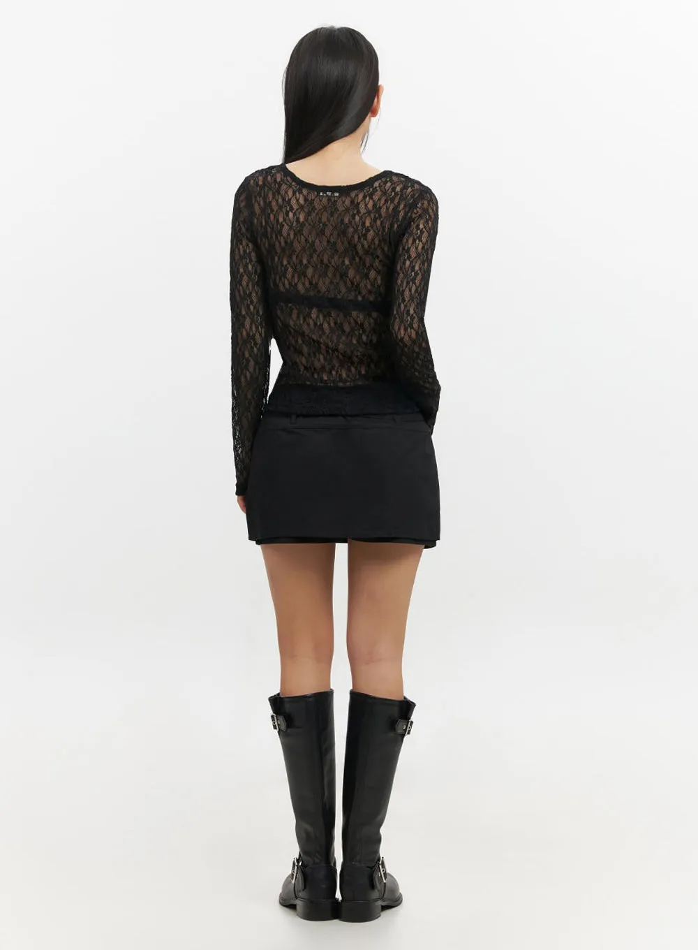 Buckled Knee-High Boots IF510