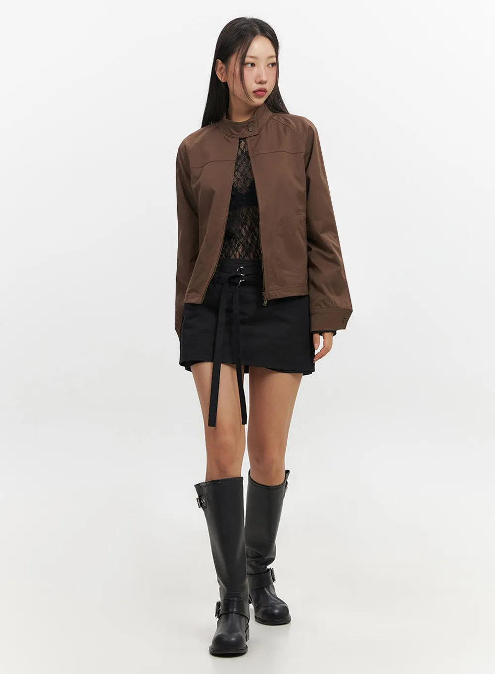 Buckled Knee-High Boots IF510