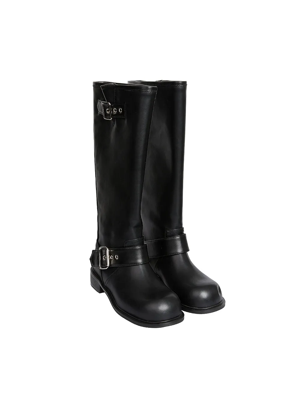 Buckled Knee-High Boots IF510