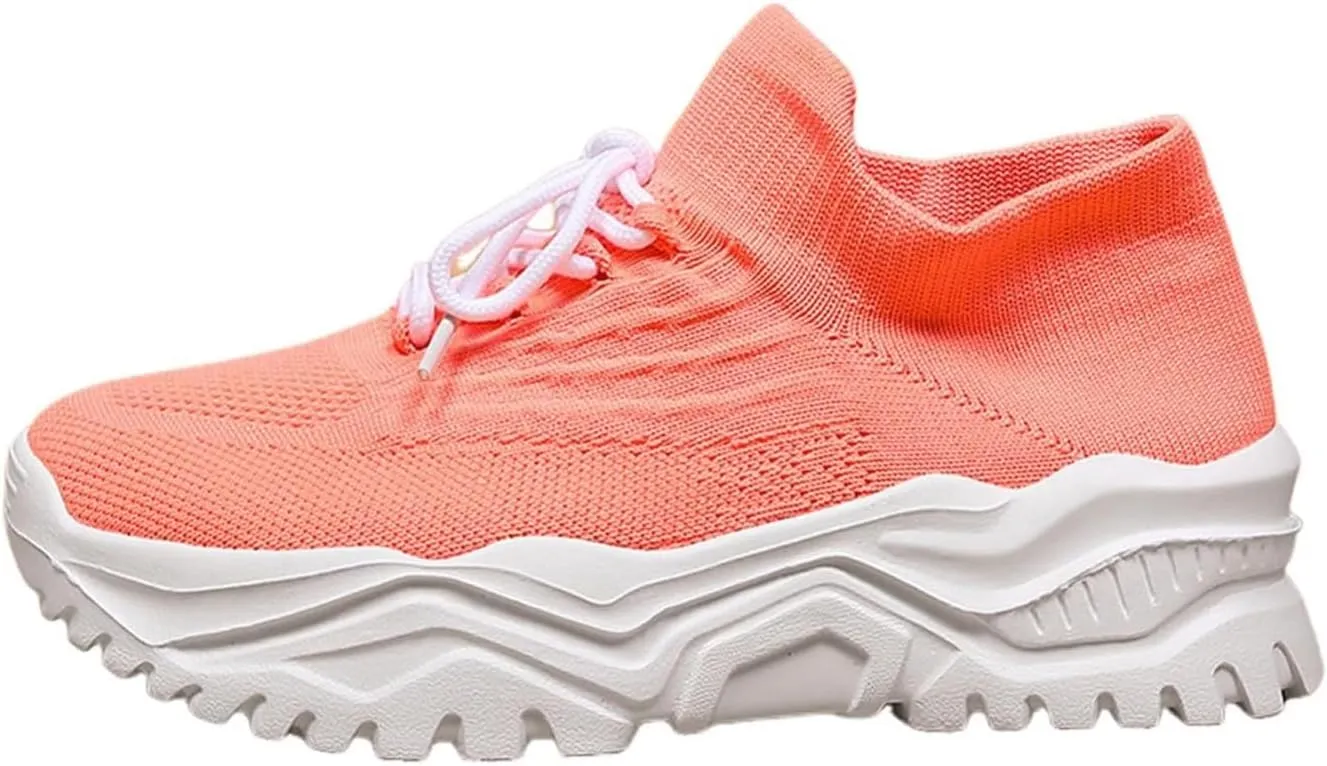 Canbebig Orthopedic Shoes for Women Slip-On Running Shoes Breathable Arch Support Walking Gym Shoe Casual Comfortable Ankle Socks Sneakers
