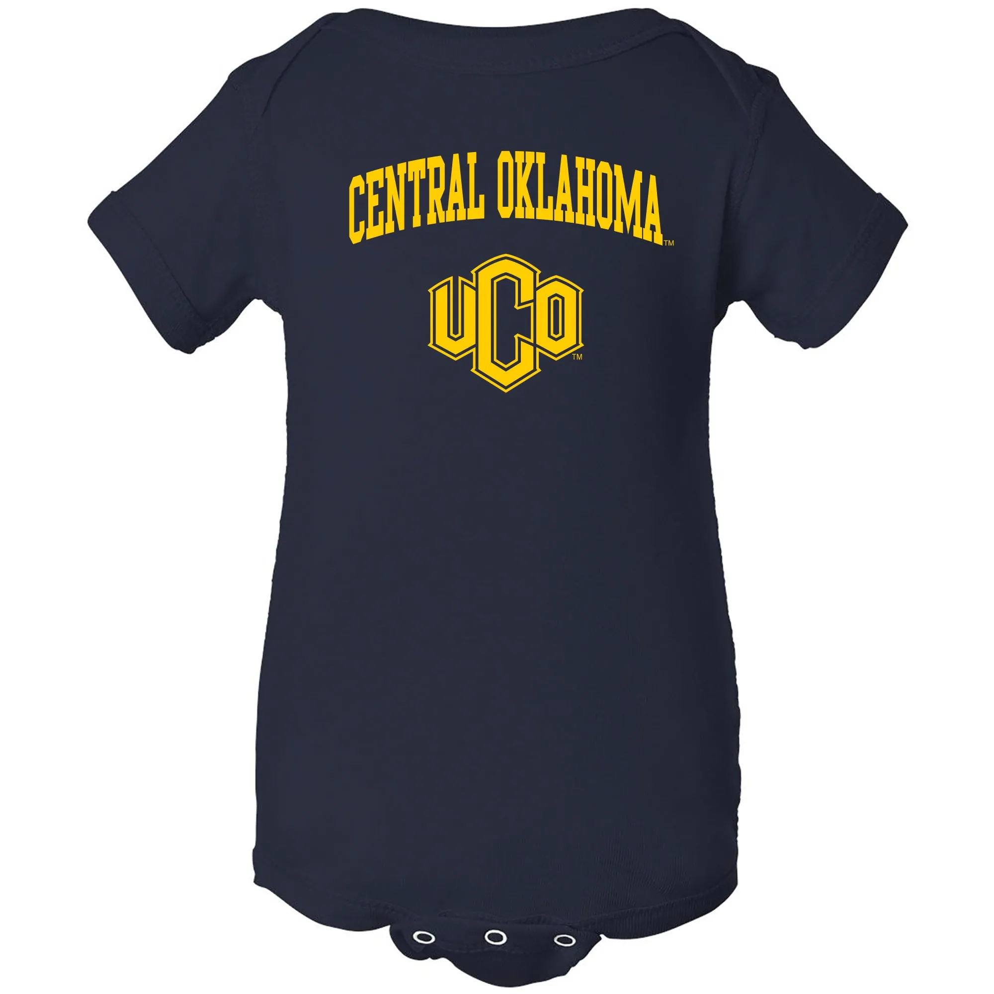 Central Oklahoma University Bronchos Arch Logo Creeper - Navy