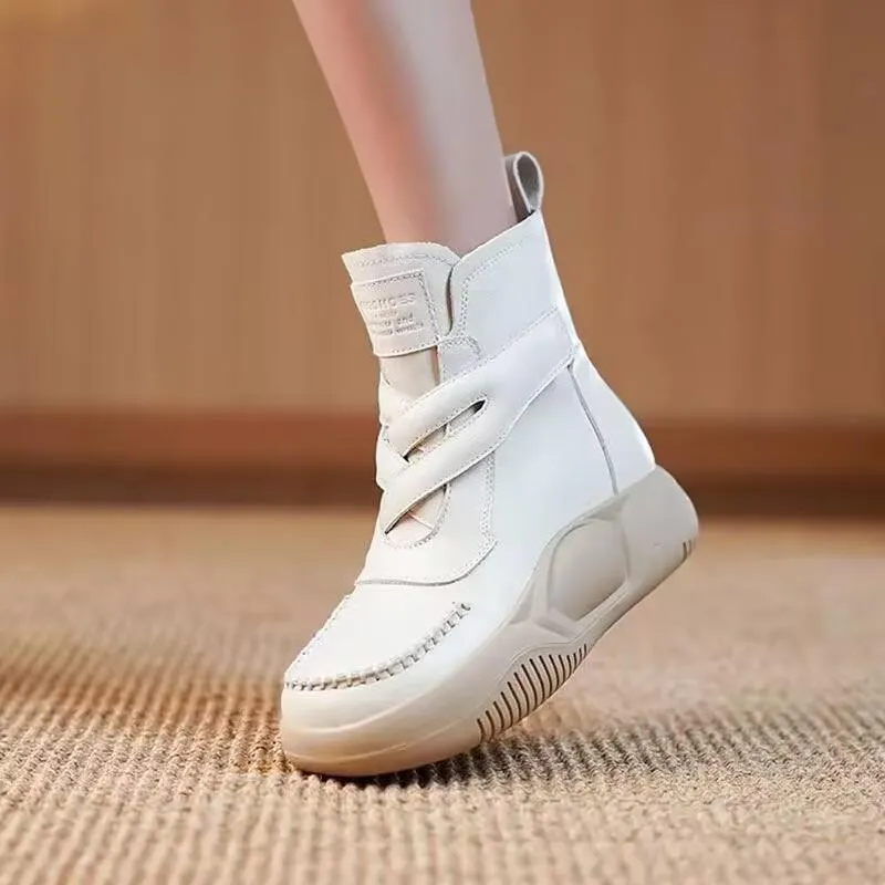 (🎄Christmas Big Sale)Leather Thermal Velcro Corrective Boots