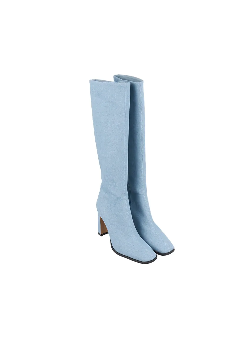 Classic Faux-Leather Knee-High Boots CJ514