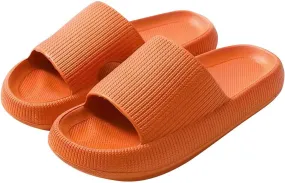 Cloud Slippers for Women and Men Pillow House Slipper Eva Soft Slides Shoes Non-Slip Quick Drying Shower Sandals Lightweight Comfort Shoe Thick Sole Sandal for Adult Couples Indoor and Outdoor