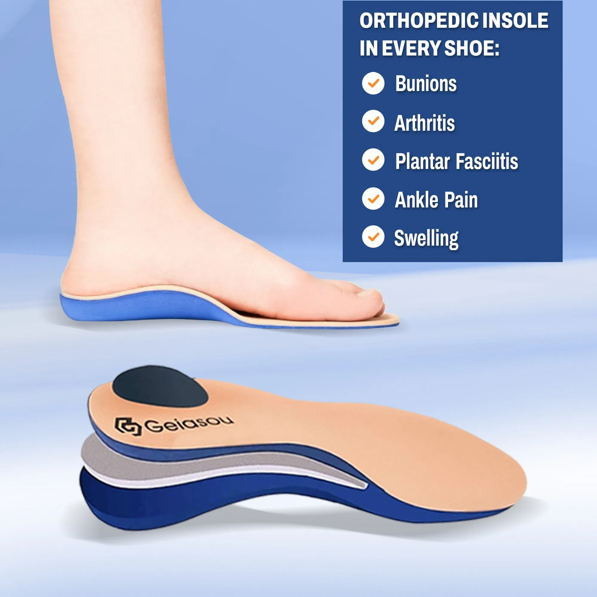Cuzcare Men Orthopedic Shoes Walking Running Shoes | Comfortable Standing All Day