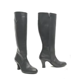 DelMago 3.0 Theatrical Boots: The Bandit/Raven: Presto Nero Nappa | Medium | 2.75" Lumiere Heel