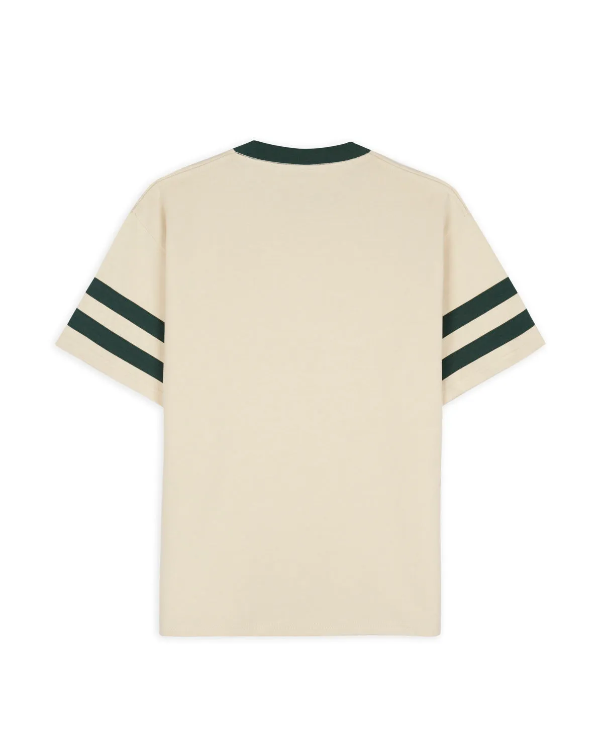 Embossed Worldwide Short Sleeve Football Shirt - Natural