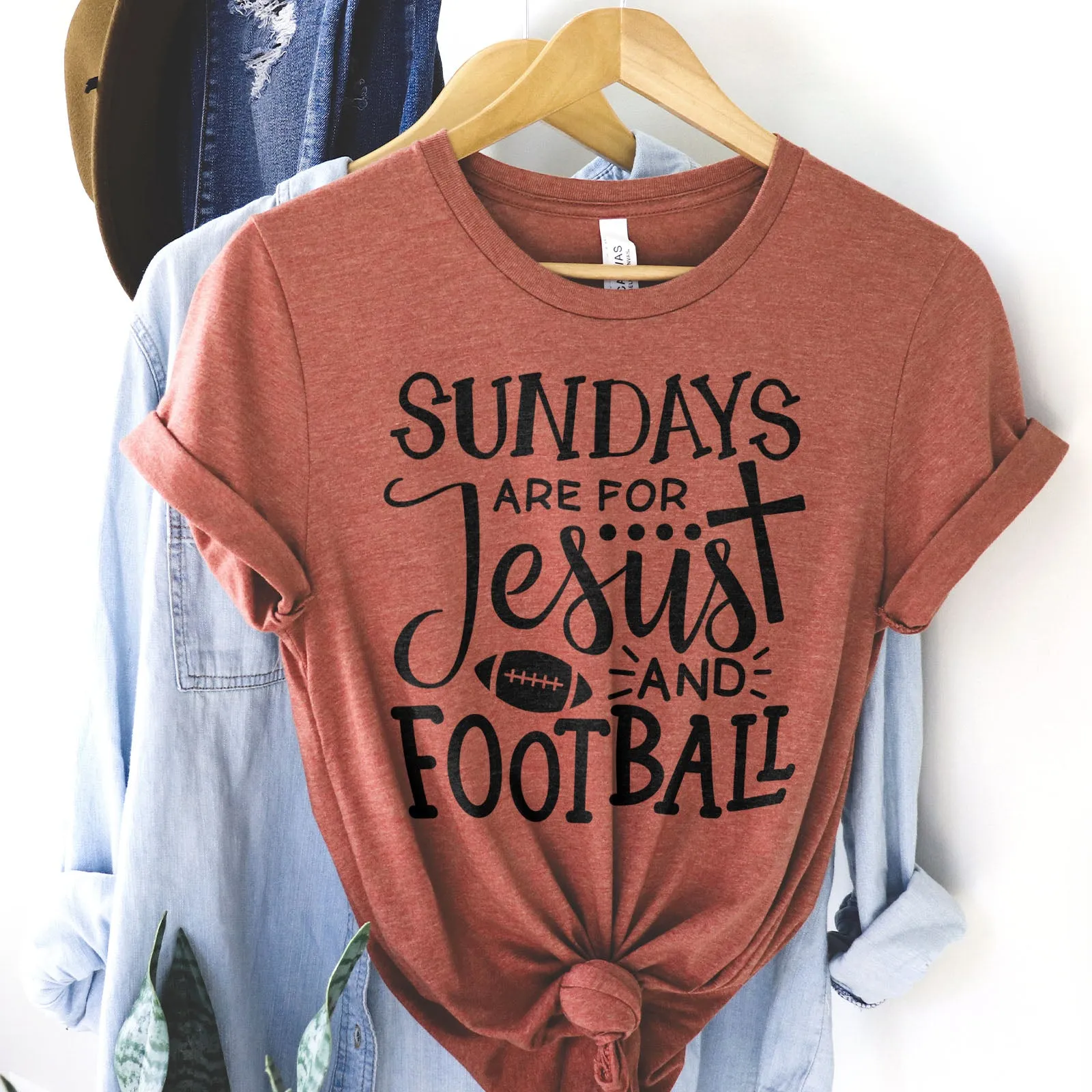 Football And Jesus Tee