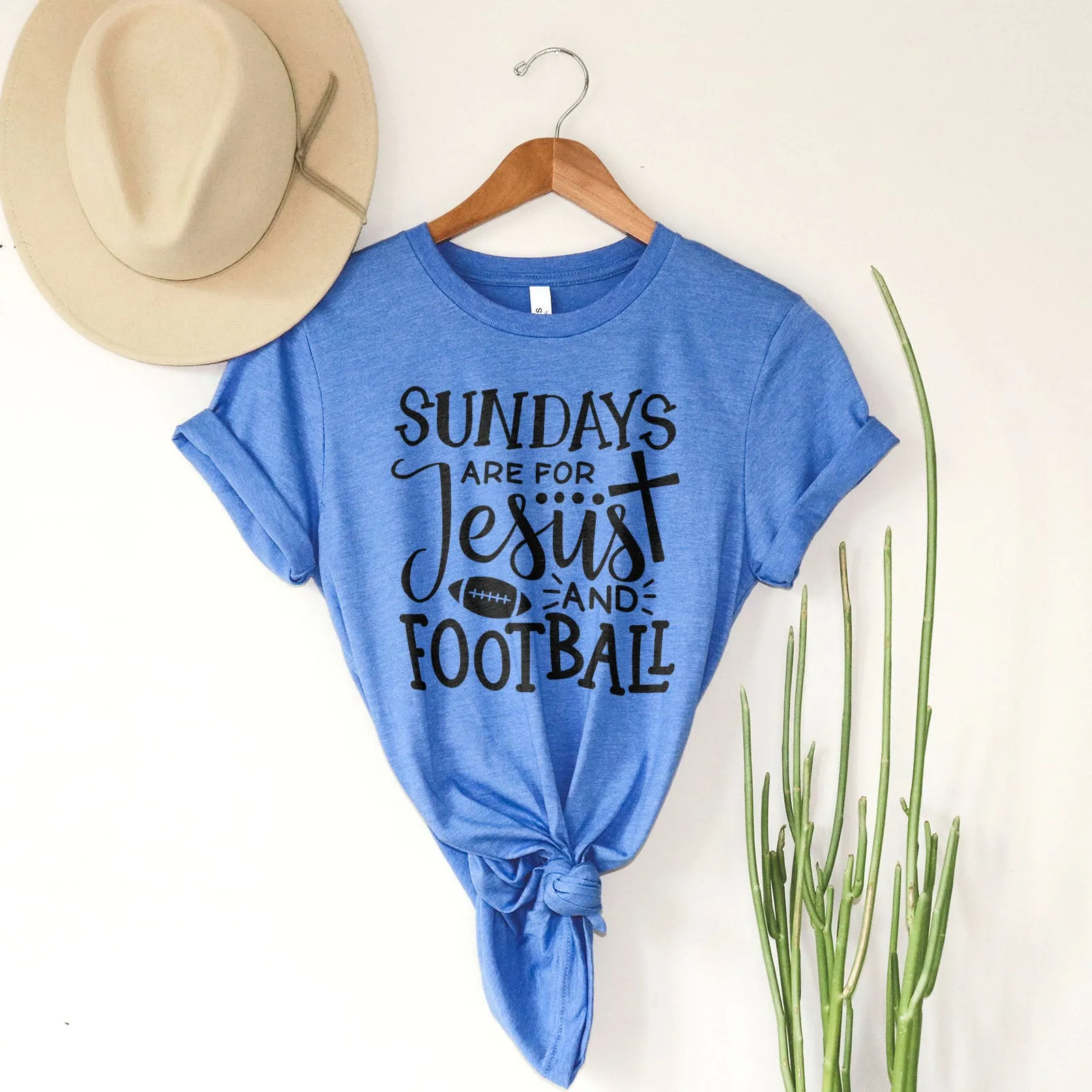 Football And Jesus Tee