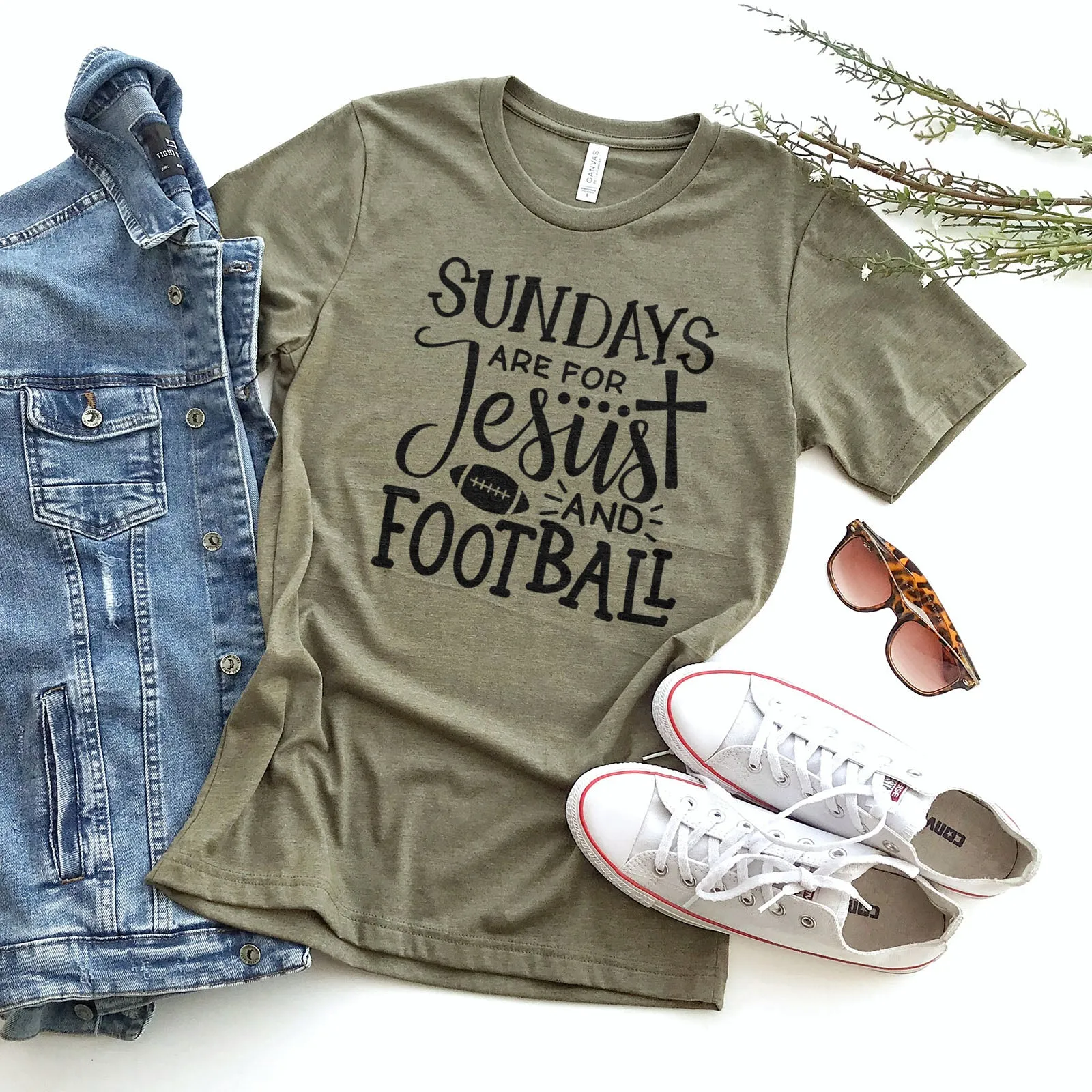 Football And Jesus Tee