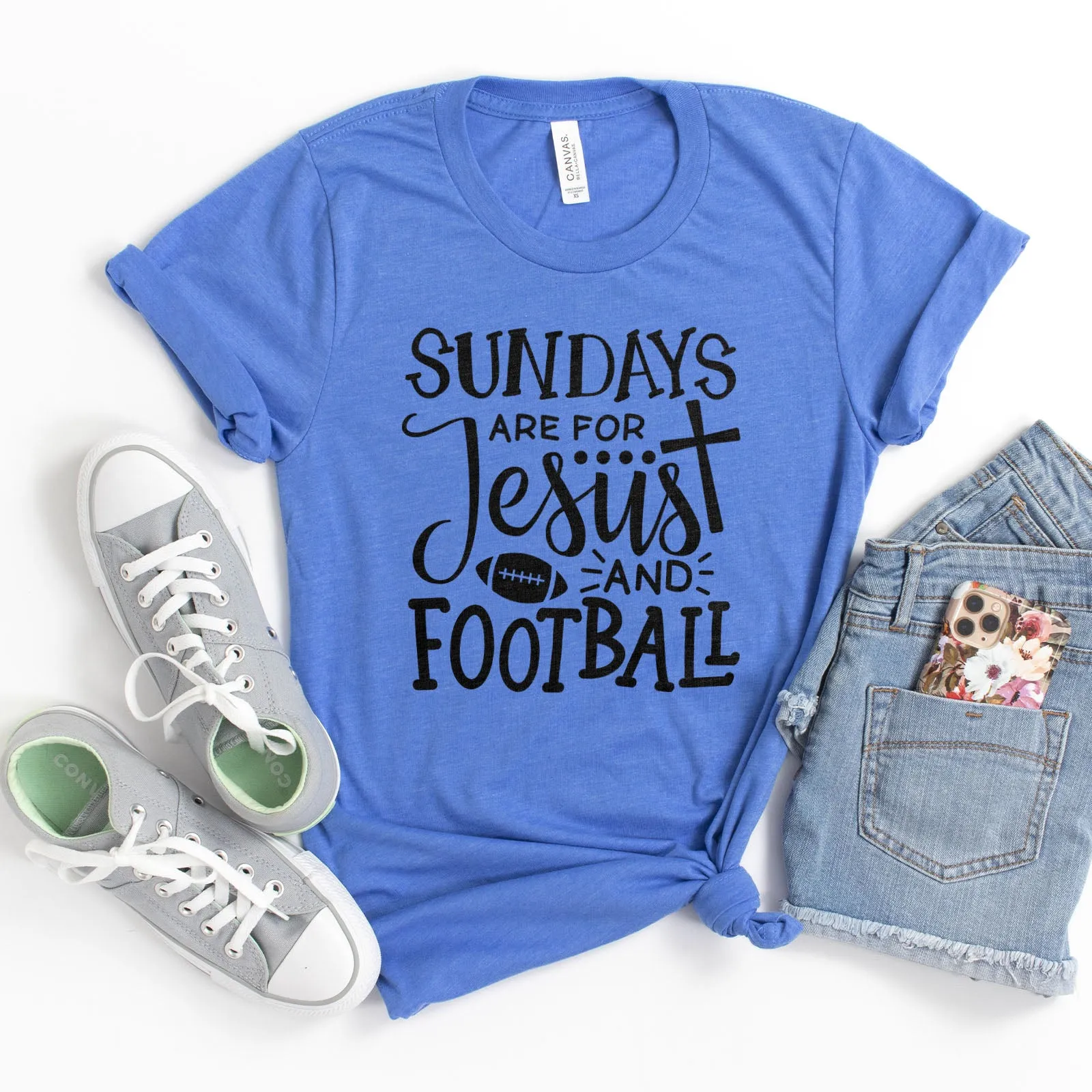 Football And Jesus Tee