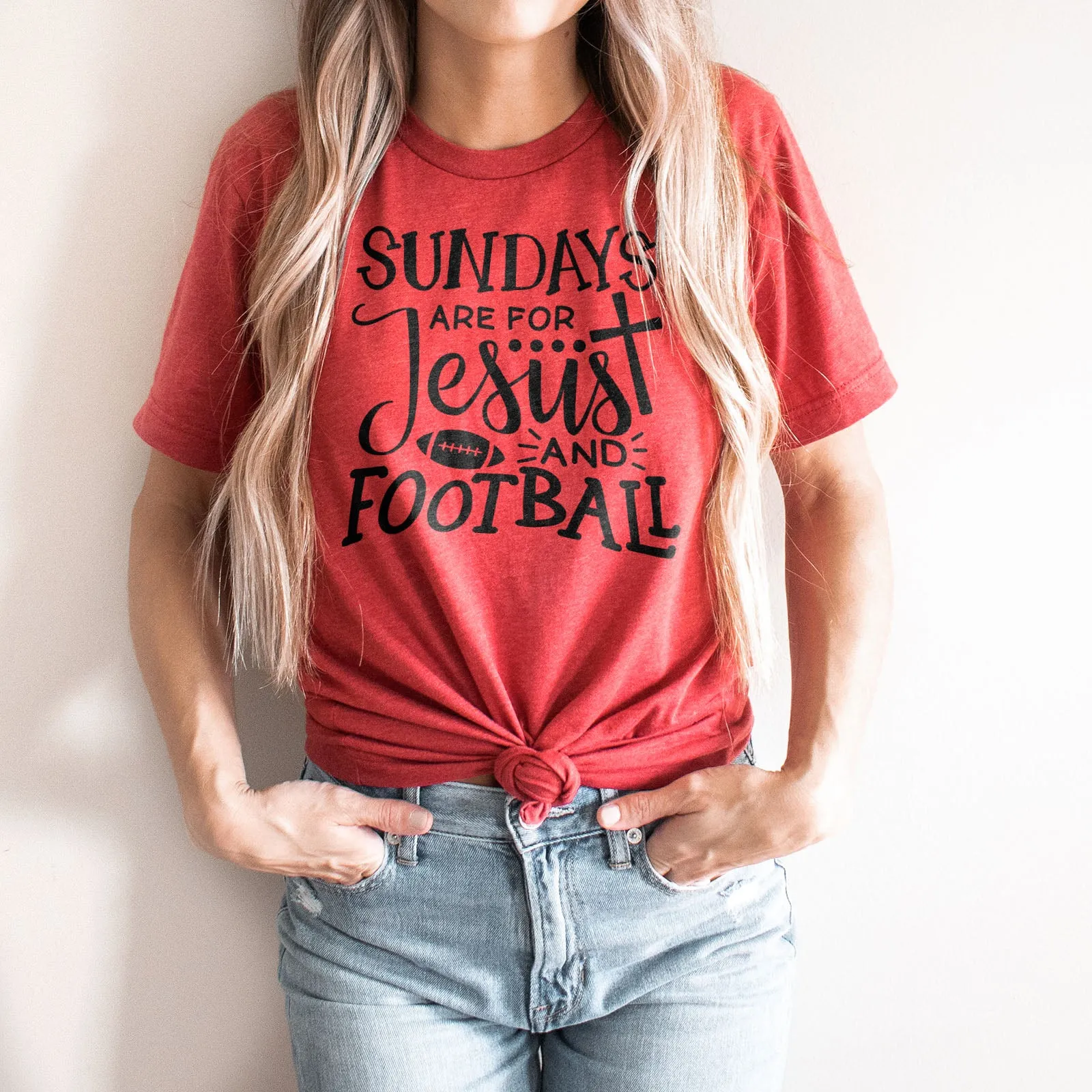 Football And Jesus Tee