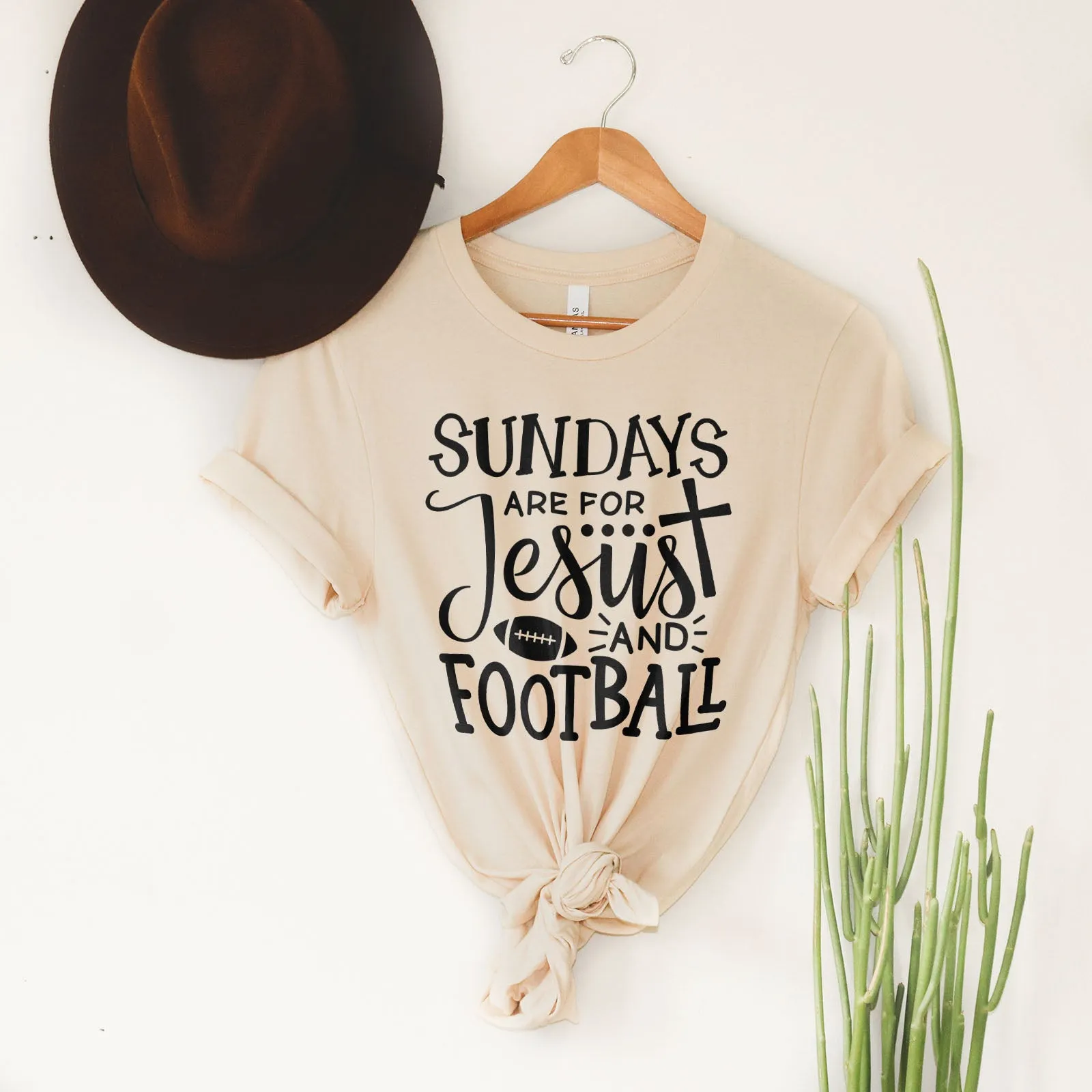 Football And Jesus Tee
