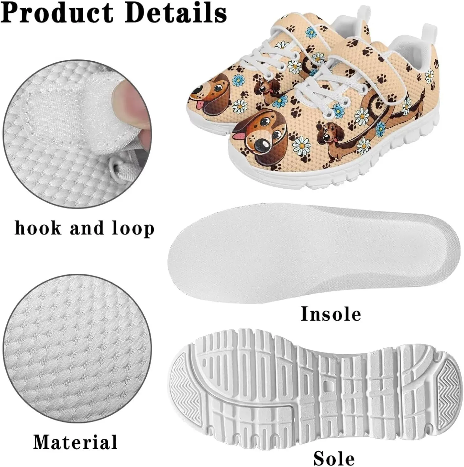 Girls' Athletic Shoes for Fitness Running Yoga Dancing Travel Lightweighta Casual Non-Slip