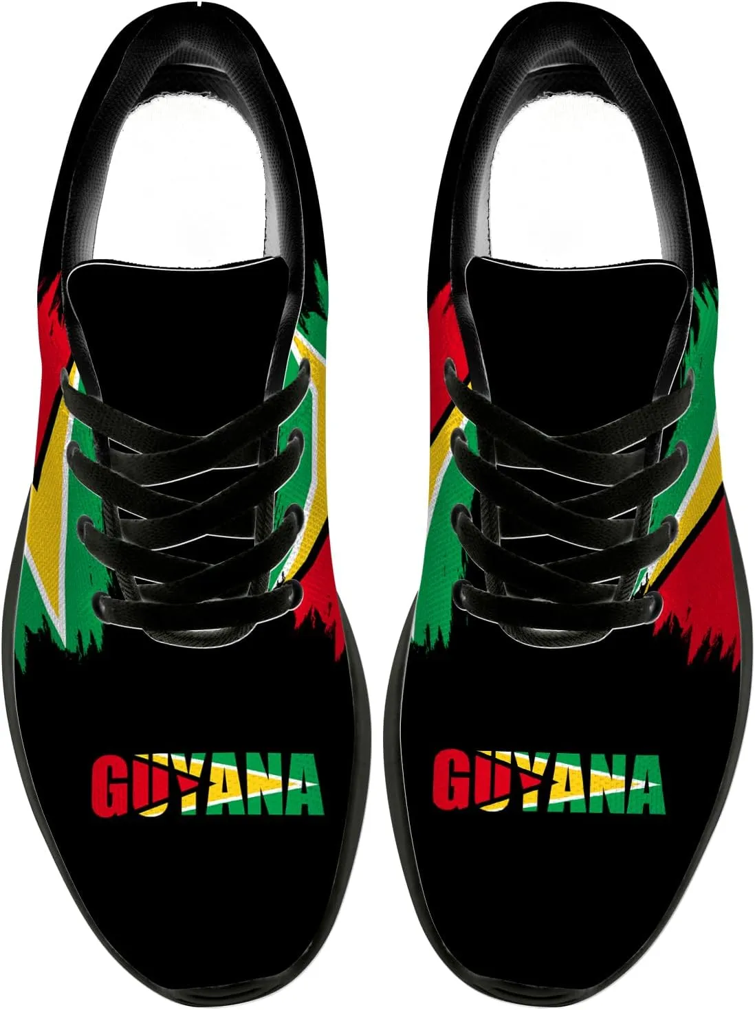 Guyana Flag Shoes for Women Men Running Shoes Walking Sneakers Tennis Shoes Gifts for Women Men