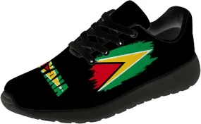 Guyana Flag Shoes for Women Men Running Shoes Walking Sneakers Tennis Shoes Gifts for Women Men