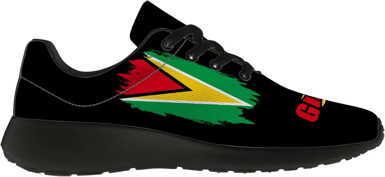 Guyana Flag Shoes for Women Men Running Shoes Walking Sneakers Tennis Shoes Gifts for Women Men