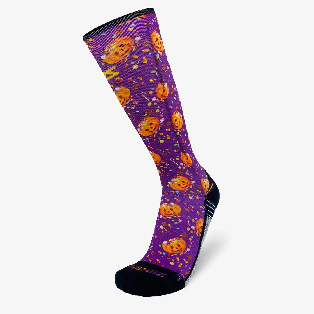 Halloween Candy Compression Socks (Knee-High)