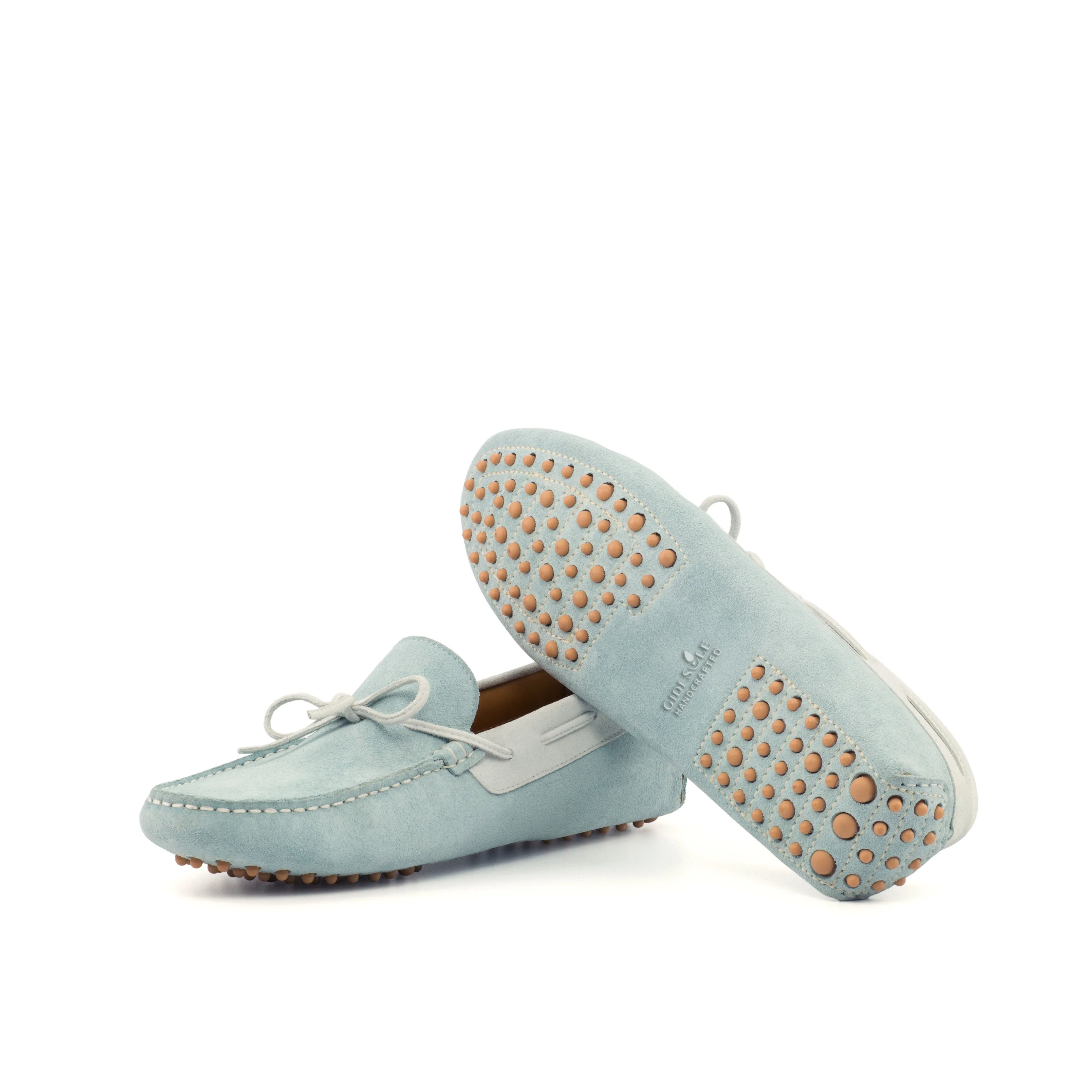 Happy Driver - Calf Suede White