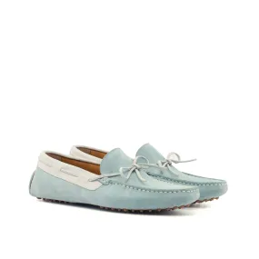Happy Driver - Calf Suede White