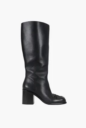 KNEE HIGH POINTE BOOT IN BLACK