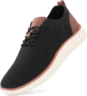 Men's Casual Dress Sneakers Oxfords Business Mesh Breathable Walking Shoes Comfortable
