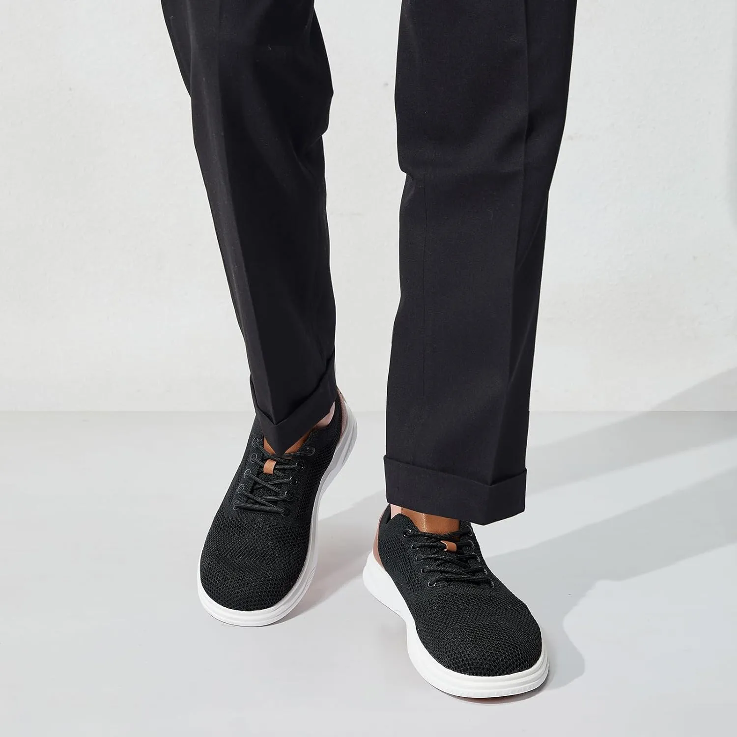 Men's Wide Toe Box Sneaker Casual Business Shoes | Breathable, Slip-Resistant, and Long-Lasting | Perfect for Office or Casual Wear | All-Day Comfort