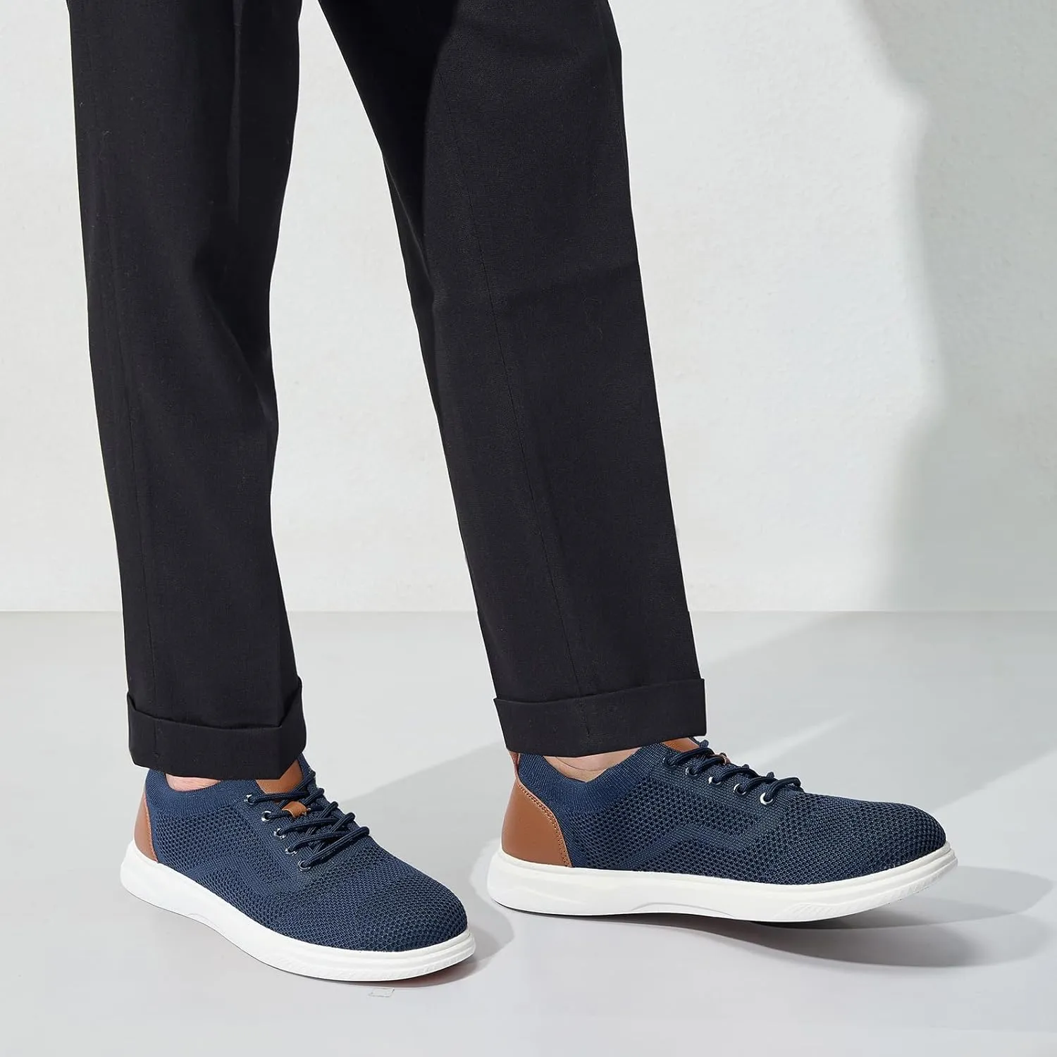 Men's Wide Toe Box Sneaker Casual Business Shoes | Breathable, Slip-Resistant, and Long-Lasting | Perfect for Office or Casual Wear | All-Day Comfort