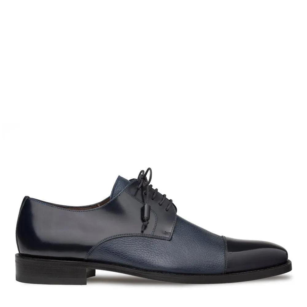 Mezlan Soka Blue Cap Toe Shoes