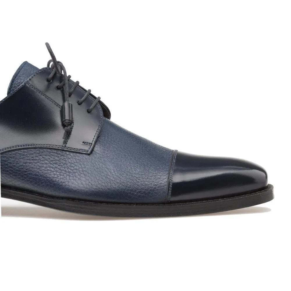 Mezlan Soka Blue Cap Toe Shoes