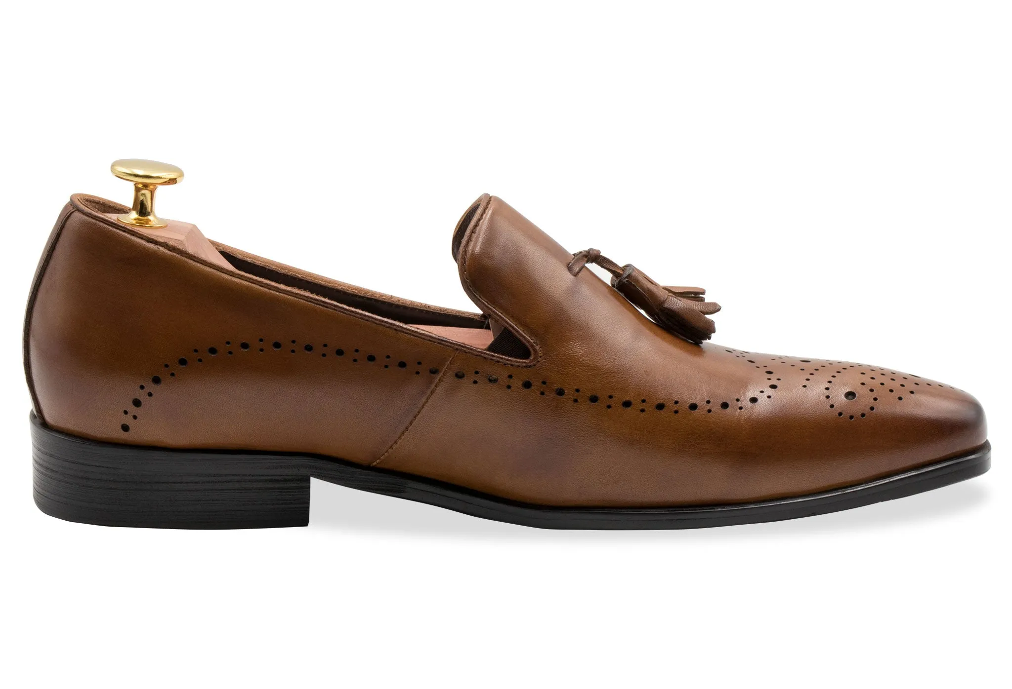 Pergamino Chestnut Tassel Loafer