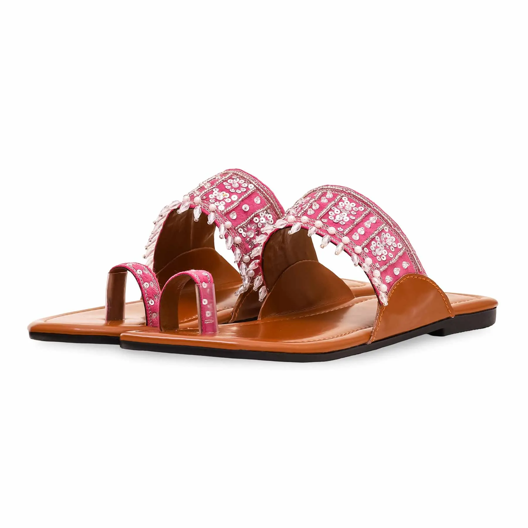 Pink Fancy Chappal EC0208